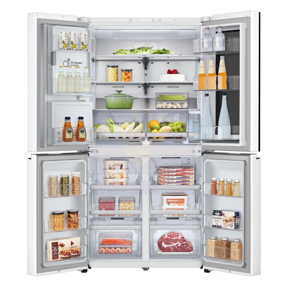 LG 4 Doors Refrigerator 22.5 Cubic Inverter (Cream) GC-G24FFQKB - Image 4