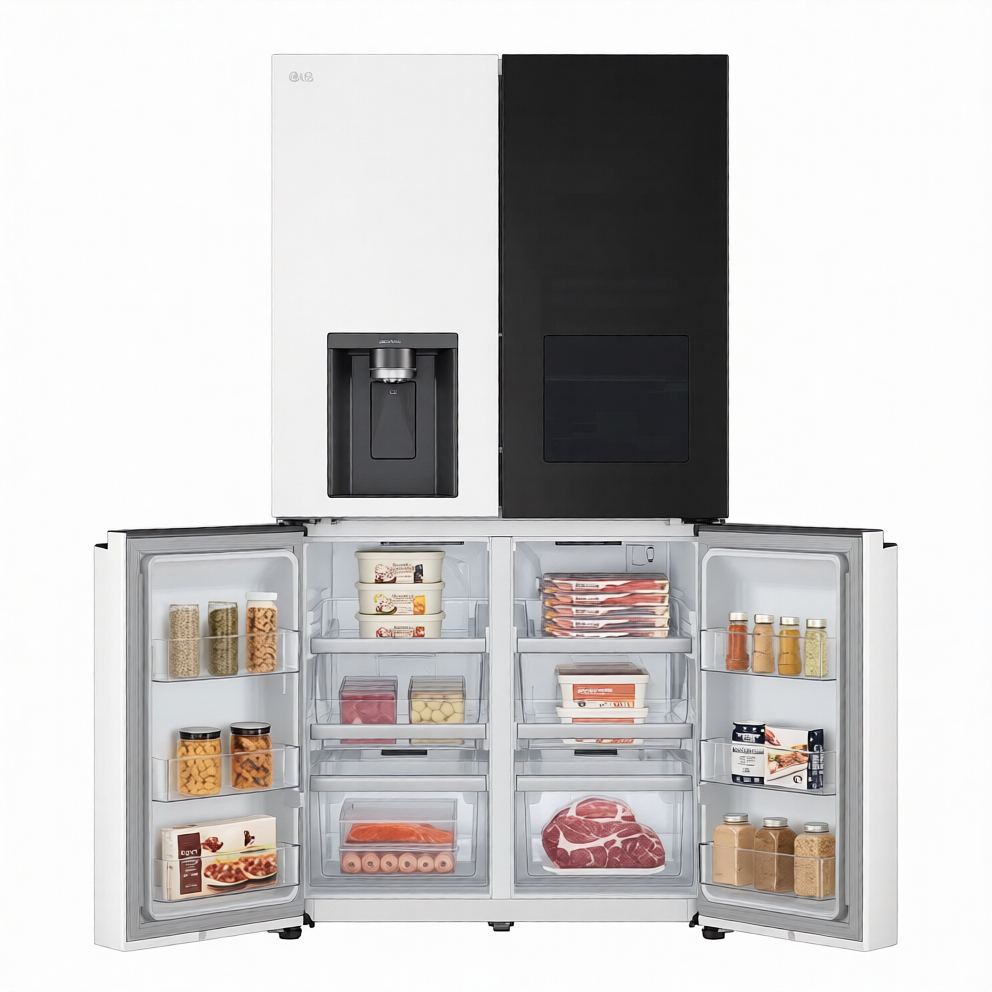LG 4 Doors Refrigerator 22.5 Cubic Inverter (Cream) GC-G24FFQKB - Image 10